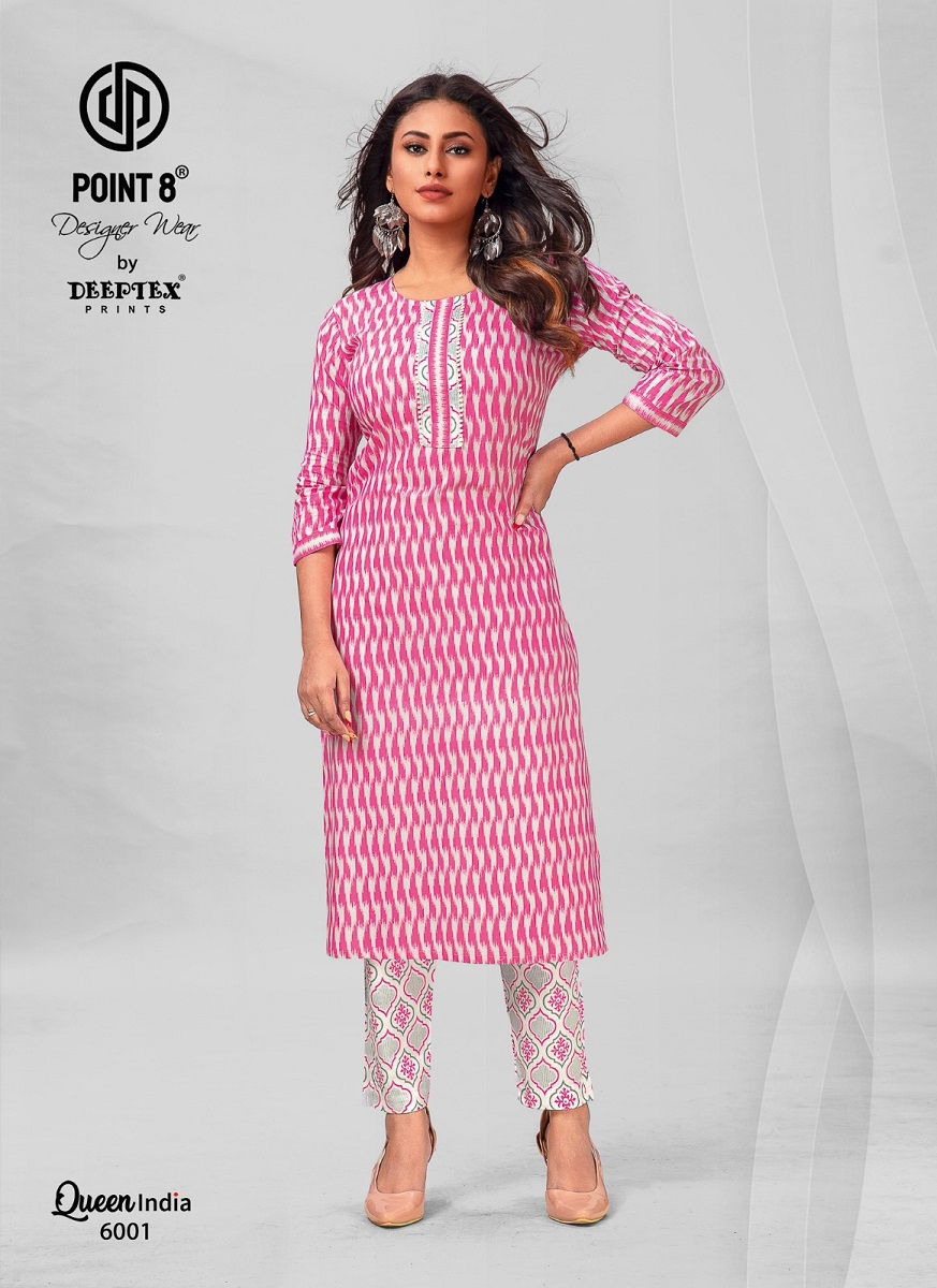 Deeptex Queen India Vol 6 Cotton Kurti With Bottom Catalog